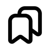Bookmark social media icon isolated on background. modern save bookmark symbol, simple, , icon for website design, mobile app, ui. Illustration vector
