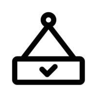 Open board icon design in modern style, ready to use vector