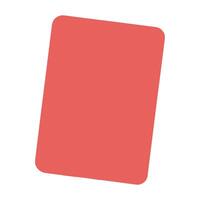 A red square on a white background vector