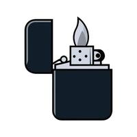 A flat illustration of lighter drawing isolated for web design and app icons vector