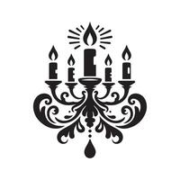 Beautiful Candle Silhouette Vectors Great for Event Graphics