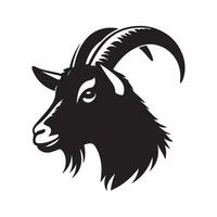 Quirky Goat Silhouette Vectors Illustrations for Digital Use