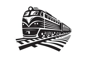 Train Silhouettes Ideal for School Projects and Displays vector