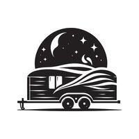 Trailer Silhouette Vectors Use in Transportation, Fleet, and Trucking Projects