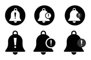 Emergency alert bell icon on circle, Warning notification sign symbol, Buzzer Icon Set Alarm and Alert Symbols for Security and Notification Systems. vector