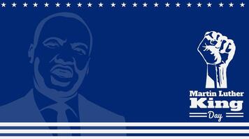 Graphic Illustration Background of Martin Luther King Jr. Day celebration, with Martin Luther silhouette, Copy Space Area. Suitable to be placed on content with that theme. vector
