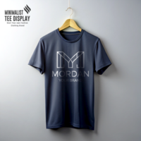 Clean Tee Display Mockup for Apparel Design psd