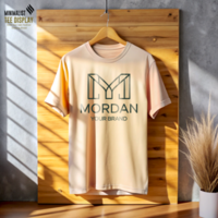Classic Plain Tee Display Mockup psd