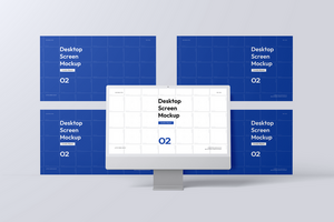 Desktop Digital Screen Web Mockup psd