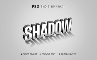 3D Editable Iscometric Shadow Text Effect psd