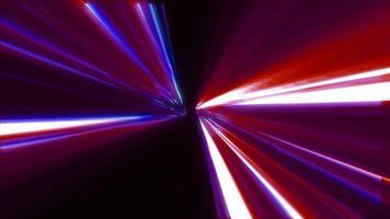 Abstract energy light lines emitting bright rays of light. High tech background video