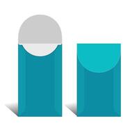 Envelope Template, With 3D Box, Size 6x10 in vector