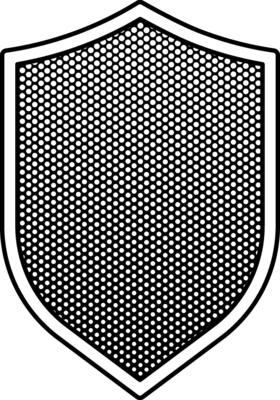 black contour shield