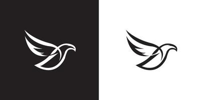 logo design eagle, nature, bird, flying bird logo design template, icon, symbol, creative, idea. vector