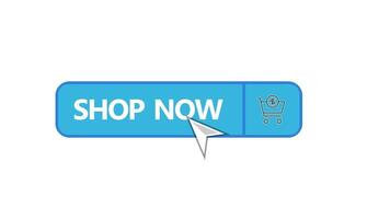 Smooth Shop Now Button Animation video