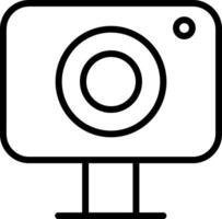 Outline Webcam Icon vector