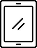 Outline Color Tablet Icon vector