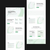Professional E-Newsletter UX Layout, Email Marketing Template Vertical Banner Design for Promotions vector