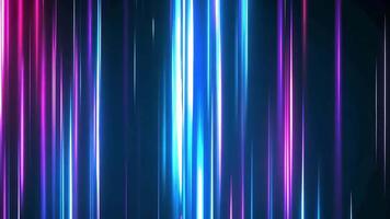 Abstract background with vertical neon lights in blue and pink on a dark background. video