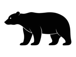 bear silhouette Design, icon with white background vector