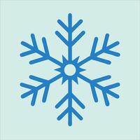a simple snowflake with six points vector