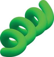 Abstract Green Swirling Gradient with Dynamic Fluid Organic Motion vector