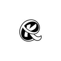Alphabet Initials logo KE, EK, K and E vector