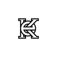 EK, KE, Abstract initial monogram letter alphabet logo design vector