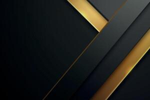 Luxurious Black and Gold Diagonal Abstract Design vector