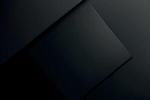 Minimalist Black Layered Abstract Design with Subtle Shadows vector