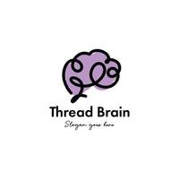 Brain logo design template vector