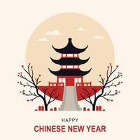 Chinese New Year background. vector