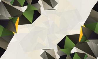 Polygonal banner background. Colorful triangles poly background. vector