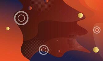 Gradient wave banner background. vector