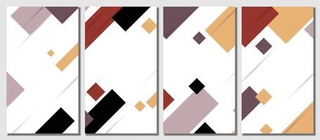 Abstract colorful template set background. vector