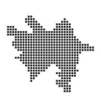 azerbaijan map icon vector