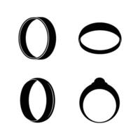 ring icon simple vector