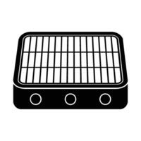 simple grill icon illustration design vector
