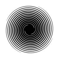 Abstract Spiral Optical Illusion Design vector