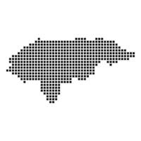 A black and white dotted map of the state of north carolina vector