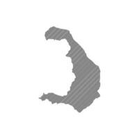 Bora Bora island map icon vector