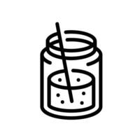 smoothie Line Icon White Background vector