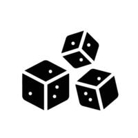 sugar Glyph Icon White Background vector