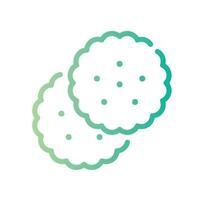 biscuit Glyph Icon White Background vector