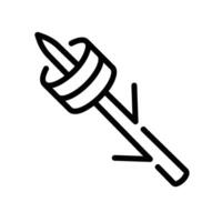 marshmallow Line Icon White Background vector