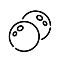 choco balls Line Icon White Background vector