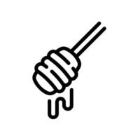 honey Line Icon White Background vector