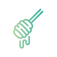 honey Line Gradient Icon White Background vector