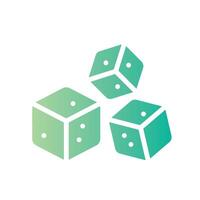sugar Flat Gradient Icon White Background vector
