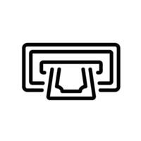 withdraw Line Icon White Background vector